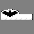 6" Ruler W/ Flying Bat Silhouette